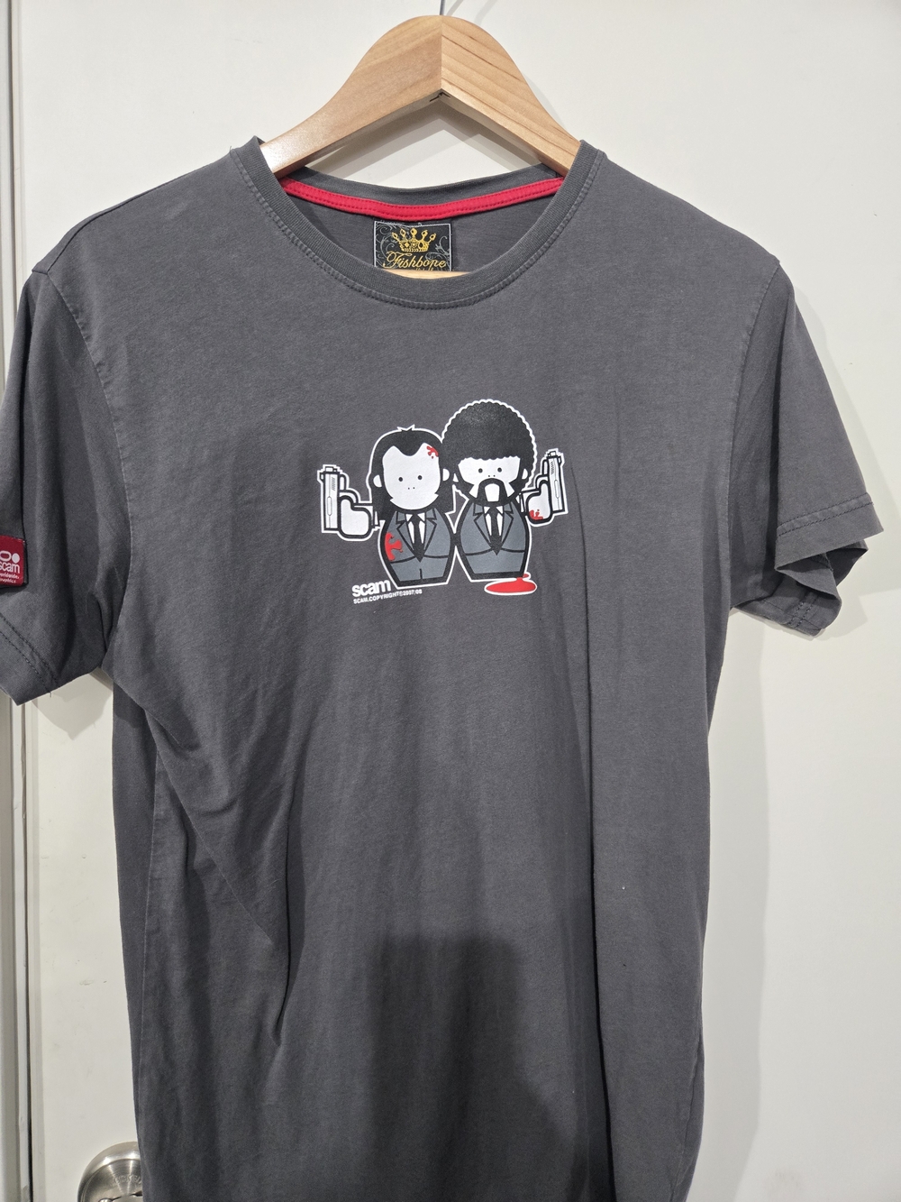 Men's Grey Short-Sleeve Graphic Tee -